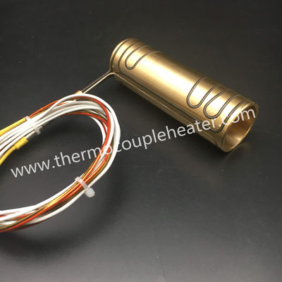 Calentadores de bobina de cobre amarillo del resistor de Microtubular para la industria plástica de la inyección