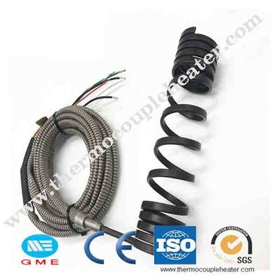 Calentador de bobina caliente de cobre amarillo de acero inoxidable eléctrico del corredor del termopar J