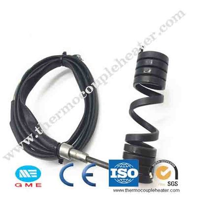 Calentador de bobina caliente de cobre amarillo de acero inoxidable eléctrico del corredor del termopar J