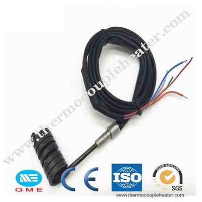 Calentador de bobina caliente de cobre amarillo de acero inoxidable eléctrico del corredor del termopar J