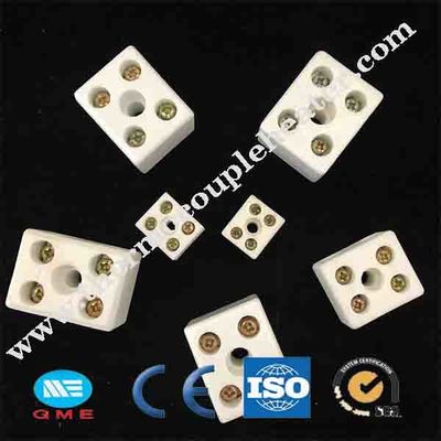 Bloque de terminales de cerámica de la resistencia da alta temperatura de 2 agujeros del Pin 5