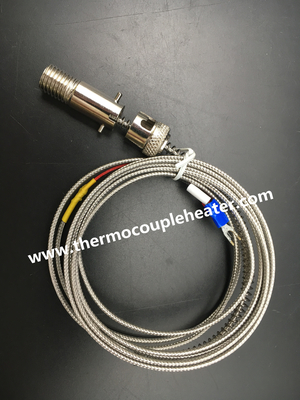 Tipo J/K del termopar del estilo de la bayoneta del sensor de temperatura con el cable de los 2m