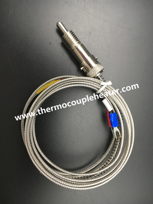 Tipo J/K del termopar del estilo de la bayoneta del sensor de temperatura con el cable de los 2m