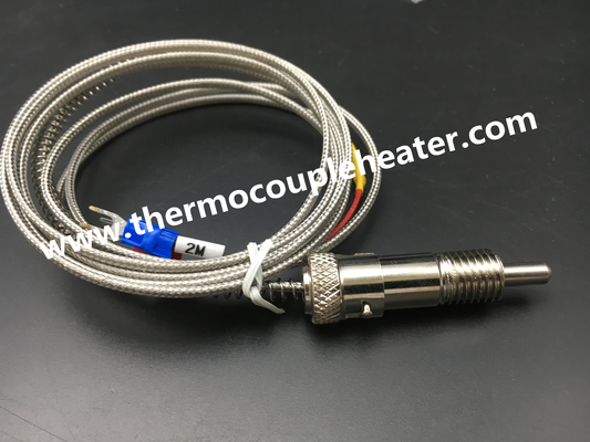 Tipo J/K del termopar del estilo de la bayoneta del sensor de temperatura con el cable de los 2m