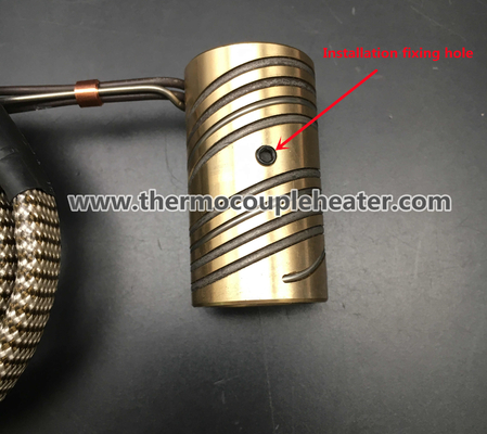 Diámetro de alambre de calefacción de cobre amarillo de Mini Tubular Resistor Coil Heater 1.8m m