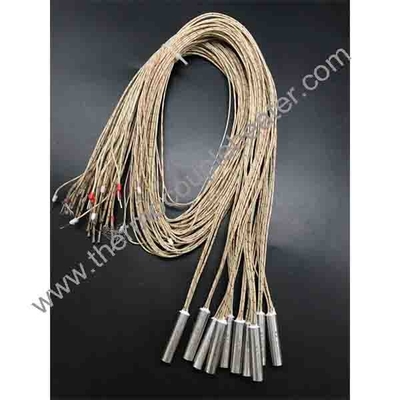 Calentadores de cartucho eléctrico personalizados con termoparejo incorporado