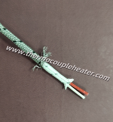 Cable de termoparejas de fibra de vidrio aislado de acero inoxidable trenzado 500M por bobina