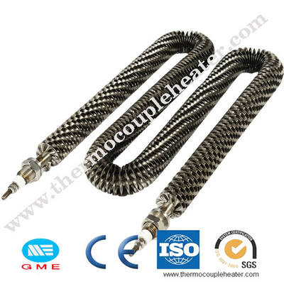 tipo elemento de 6m m 15kw u de calefacción aletado aletado tubular del calentador de aire 750w