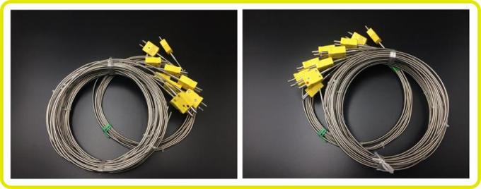 termopar eléctrico con los enchufes, cable aislado mineral de la IDT 12-480V de 3.0m m