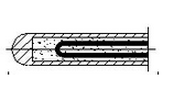 Tipo s del termopar del diámetro de TESHI 0-1600C 16m m
