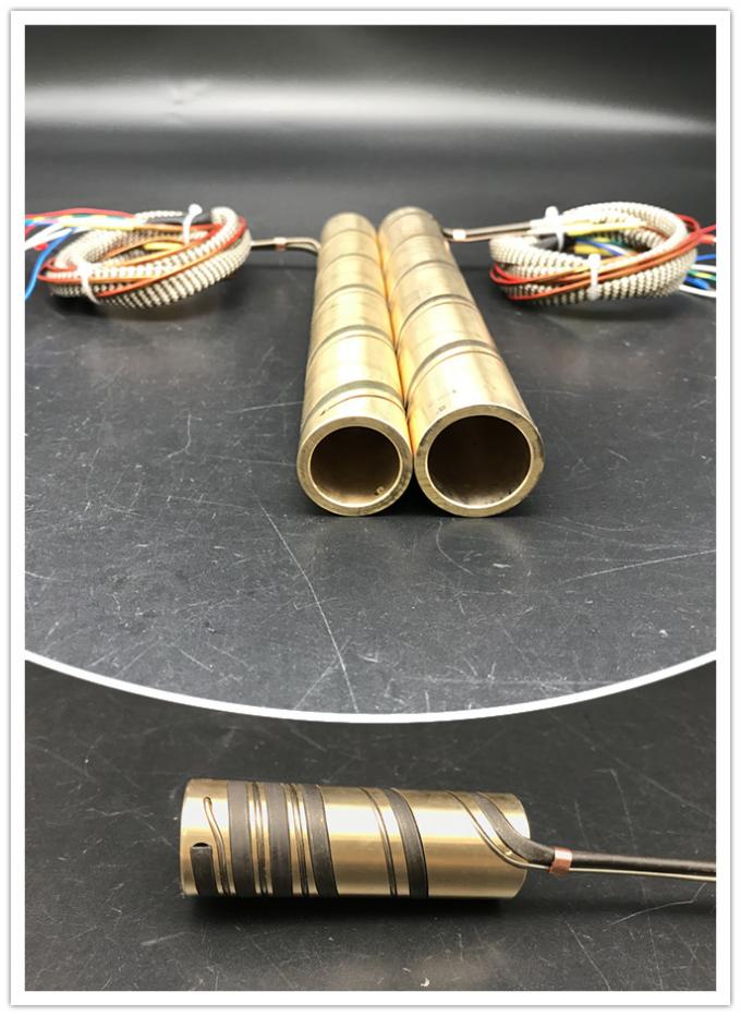 Calentador de bobina de cobre amarillo de la boca del tubo del corredor caliente del aislamiento del MgO
