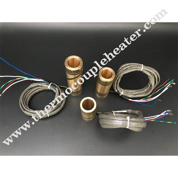 Calentadores de bobina eléctricos de cobre amarillo del moldeo por inyección del proveedor de China para el sistema caliente del corredor