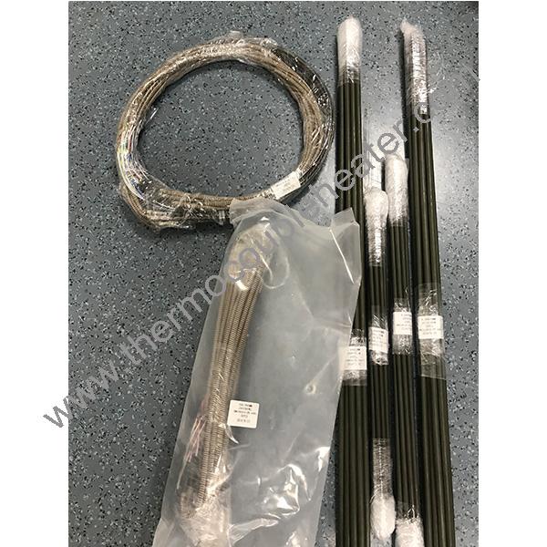 D6.5/6.6 de tamaño personalizado Resistencia industrial eléctrica flexible Corredor caliente Manifold Tubular calefactor elemento de calefacción