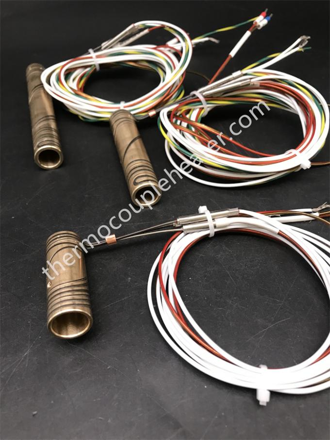 Elementos de calefacción de corriente caliente Calentador de tubería de latón eléctrico Calentador de bobina de boquilla
