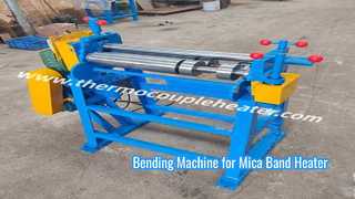Dobladora motorizada de 3 rodillos para la fabricación de calentadores de banda de mica